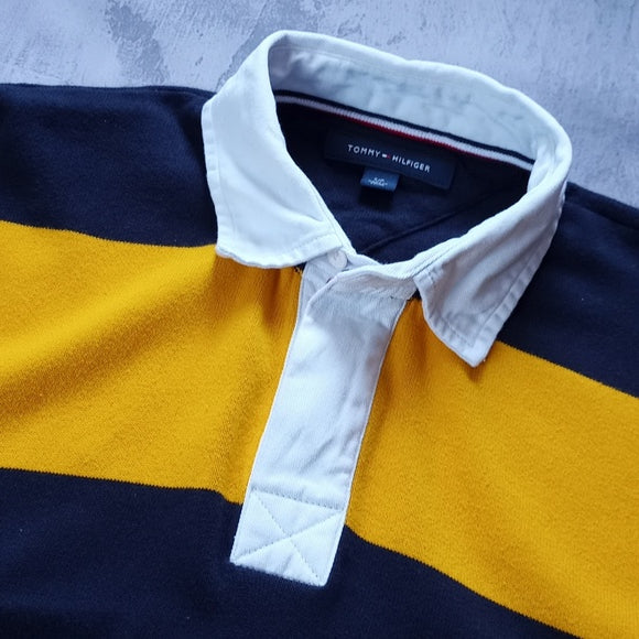 Tommy Hilfiger Strped Blue/Yellow Long Sleeve Shirt
