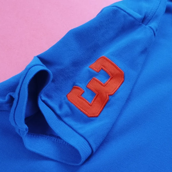 Polo By Ralph Lauren Big Pony Custom Fit #3 Blue Polo T-Shirt