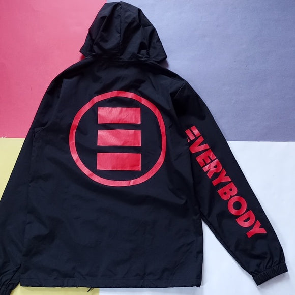 Logic Everybody Button-Up Jacket With Hood Big Logo