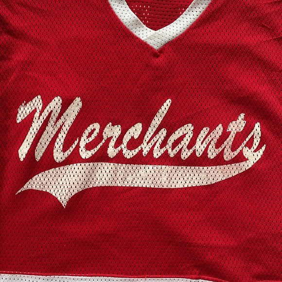 Vintage MERCHANTS With Red Leafs #23 Hall Bros Hockey Jersey