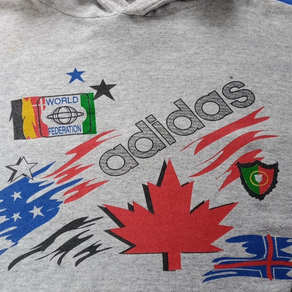 Vintage Adidas By Privasport World Federation Hoodie Unisex