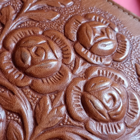 Vintage 1960s MONT ABUR Leather Tooled Purse
