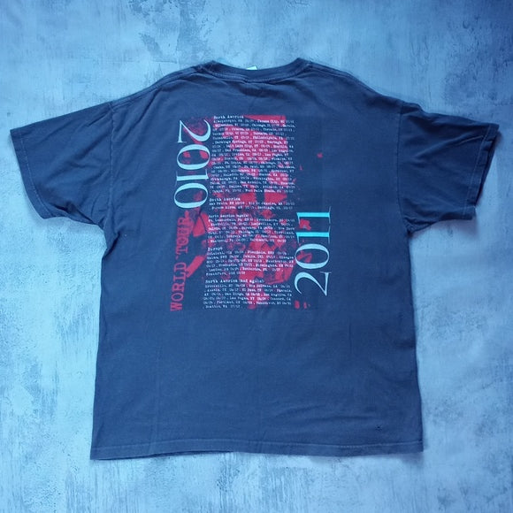 RUSH 2010-11 time Machine World Tour Graphic T-Shirt UNISEX