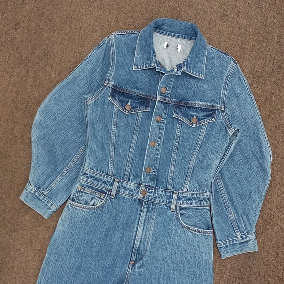 Agolde Silka Denim Jumpsuit