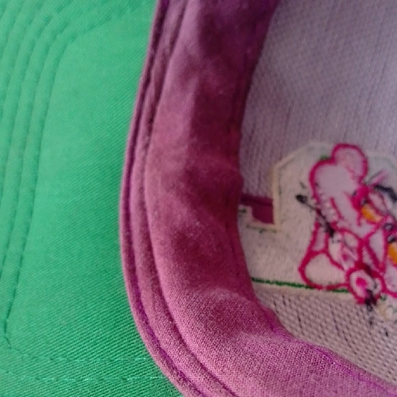 Vintage 1993 Pink Panther Embroidered Snap Back Hat