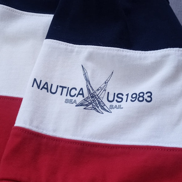 Nautica US1983 SAIL Essential Striped Polo T-Shirt