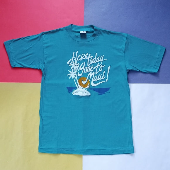 Vintage 1983 Here Today Gone To Maui Single Stitch T-Shirt