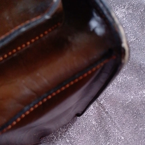 VINTAGE Classic Brown Leather Briefcase