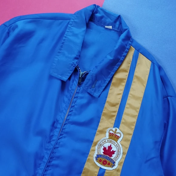Vintage Exclusive Canadian Legion Striped Sports Jacket