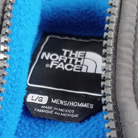 The North Face Men's Black and Blue Jacket POLARTEC