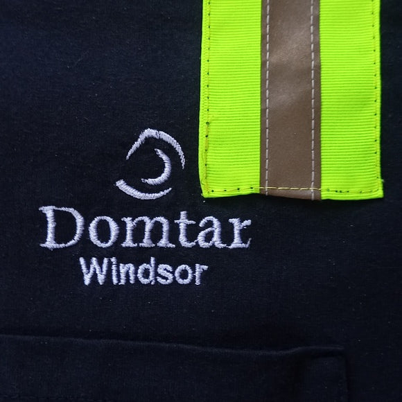 VINTAGE 90s Workers Reflective Shirt Domtar Windsor