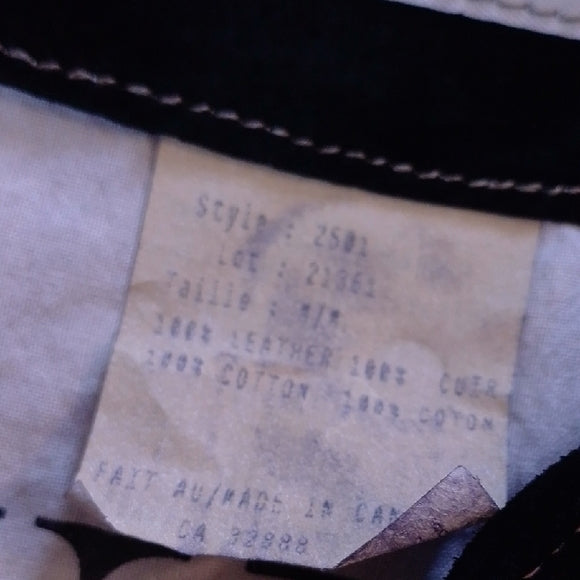 SKOTTS SUEDE WASH & WEAR LEATHER BLACK VEST