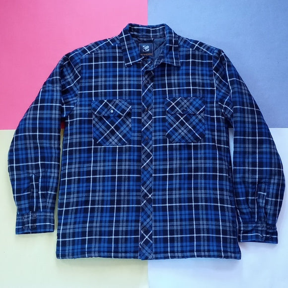 BC Clothing Lumberjack Plaid Button-Up Woodsmen Jacket