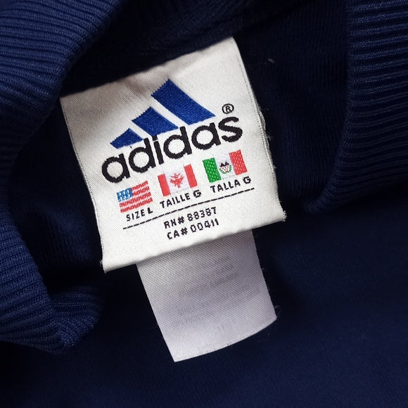 Vintage ADIDAS 1990s Zip Up Track Style Jacket Unisex