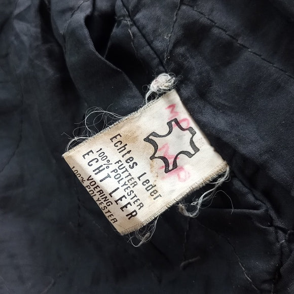 Vintage 80s Echtes Leder Echt Leer Leather Motorcycle Jacket