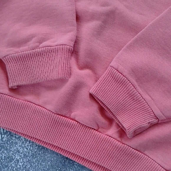 VINTAGE 90s Non-fiction Tiger Brand Peach Pink Crewneck Sweatshirt