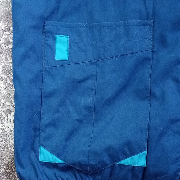 Vintage 90s United Fashions Blue Colour Black with Red Zip-up Jacket