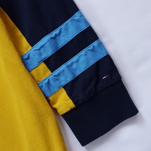 Tommy Hilfiger Denim Patched Big Print Long Sleeve T-Shirt Yellow