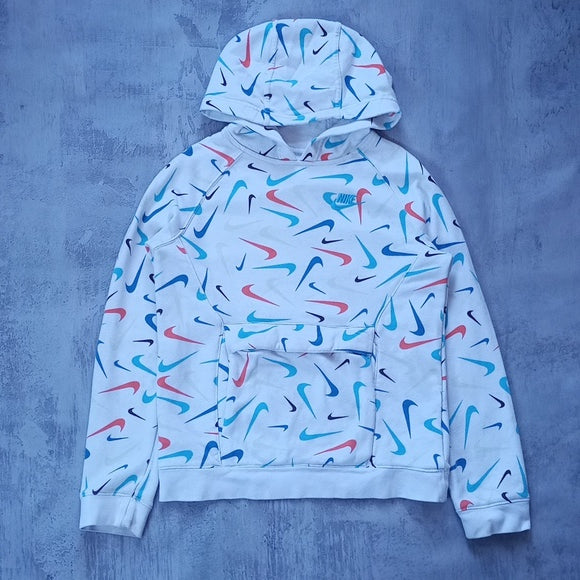 Nike Logo Print Hoodie With Pouch Sweater