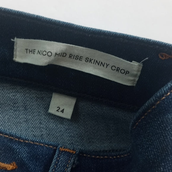 Denim Forum The Nico Rise Skinny Crop Denim Jeans UHS10-6113A-38