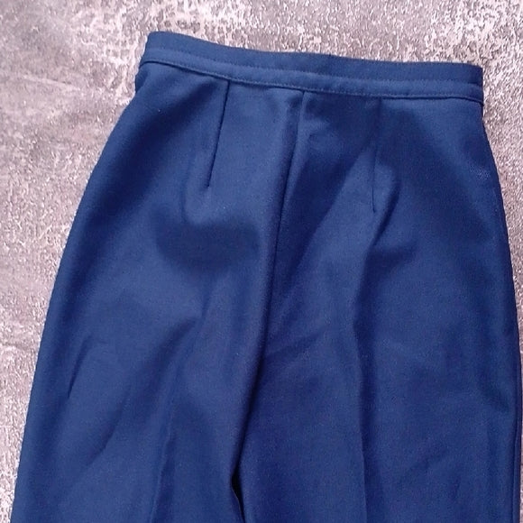 Vintage 90s Women's Blue Wide Leg Pants