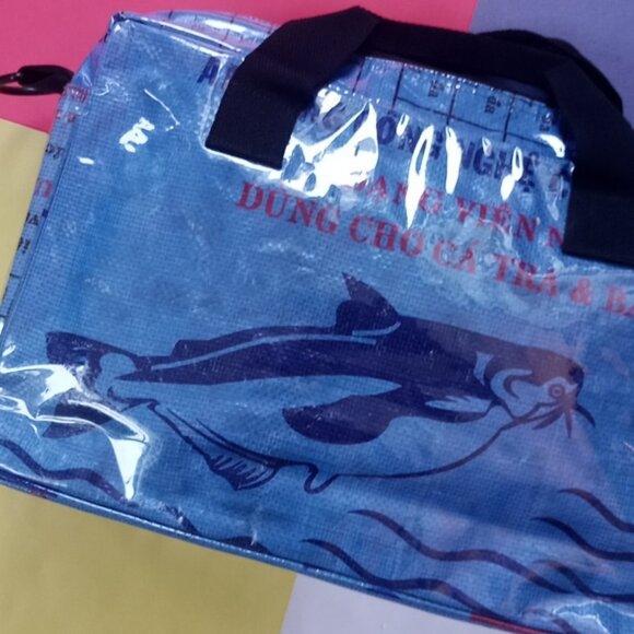 COPY - Catfish Handmade In Cambodia Traders 100% Recycled Material Messenger Bag