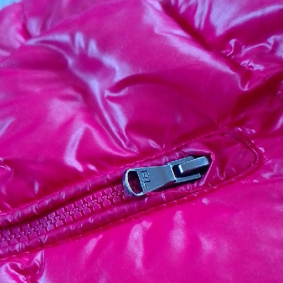 POLO BY RALPH LAUREN RED DOWN PUFFER JACKET KIDS