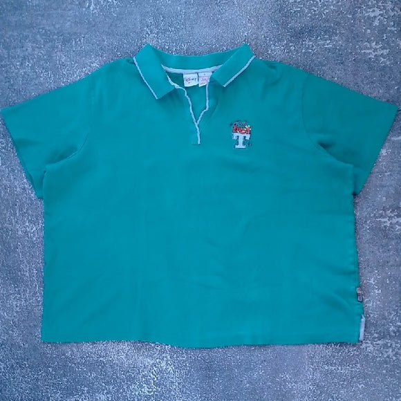 VINTAGE Disney Plus Winnie the Pooh Tigger Embroidered Polo T-Shirt