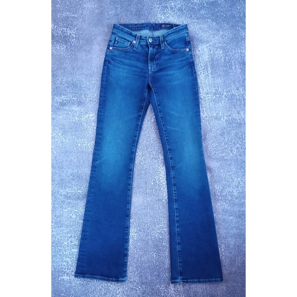AG ANGEL EXTENDED Low Rise Boot Flare Denim Jeans