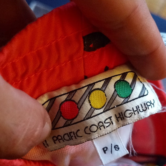 Vintage 90s Fish Retro Colour Block Shorts