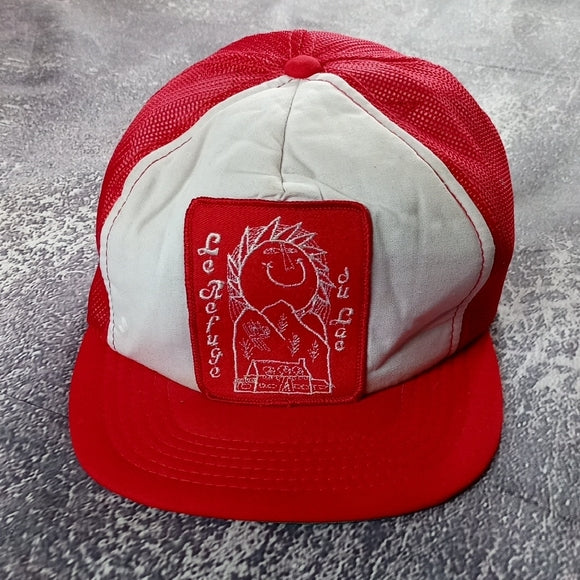 Red and White Kids Cap