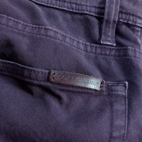 Dolce & Gabbana Denim Jeans Maroon Stretch TP-G654MT