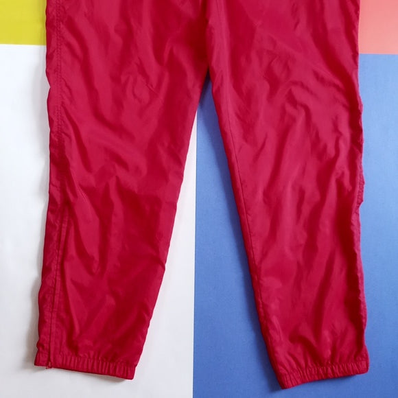 Vintage 90s Adidas Red Essential Slash Pants with Pockets