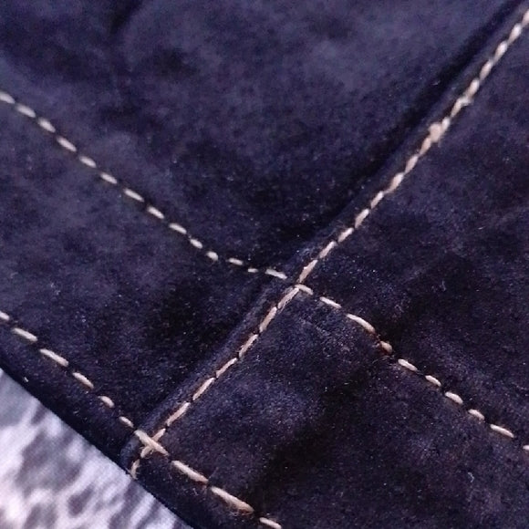 SKOTTS SUEDE WASH & WEAR LEATHER BLACK VEST