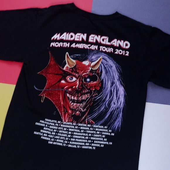 RARE Official Iron Maiden England 2012 North American Tour T-Shirt