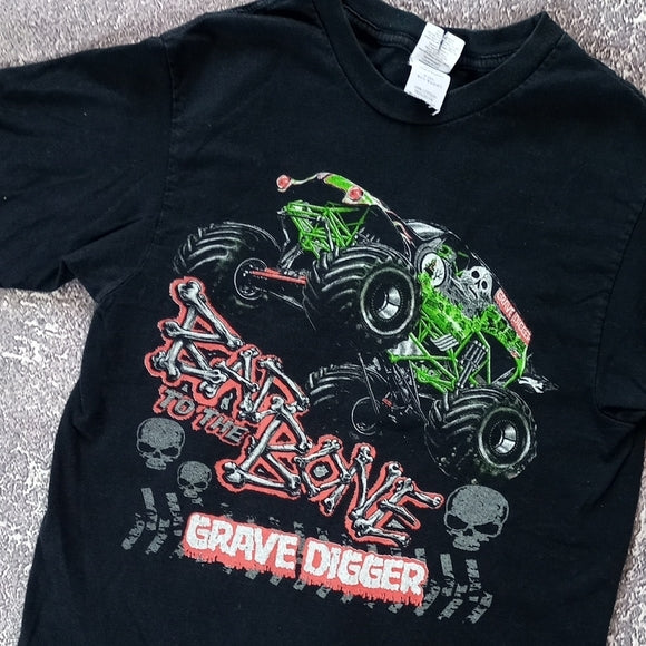 GRAVE DIGGER BAD TO THE BONE MONSTER TRUCK T-SHIRT