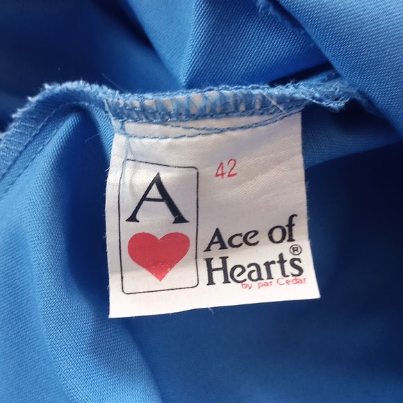 Vintage 80s ACE OF HEARTS By Par Cedar Blue Essential Shorts