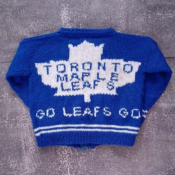 Vintage Handmade Blue Toronto Maple Leafs Sweater
