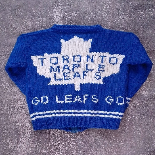 Vintage Handmade Blue Toronto Maple Leafs Sweater