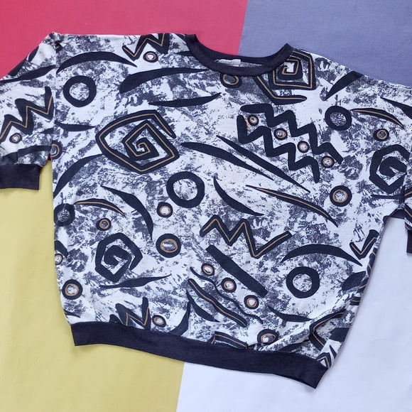 Vintage 90s Funk Abstract Patterns Sweater Unisex