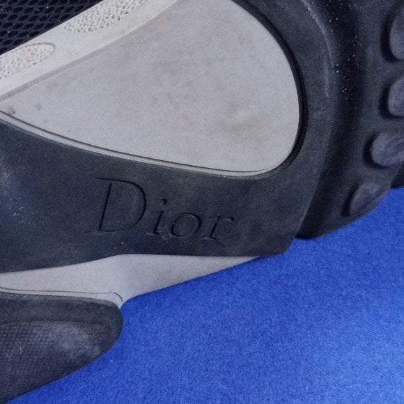 Dior Black Sequins Embellished Mesh Fusion Slip-On Sneakers
