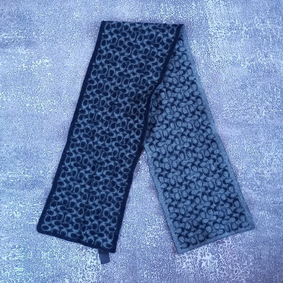 COACH C Pattern Wool Scarf