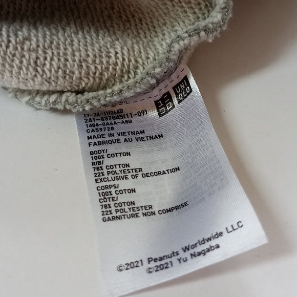 Snoopy Peanuts x Yu Nagaba UNIQLO Hoodie Grey UNISEX