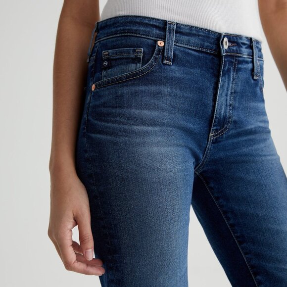 AG ANGEL EXTENDED Low Rise Boot Flare Denim Jeans