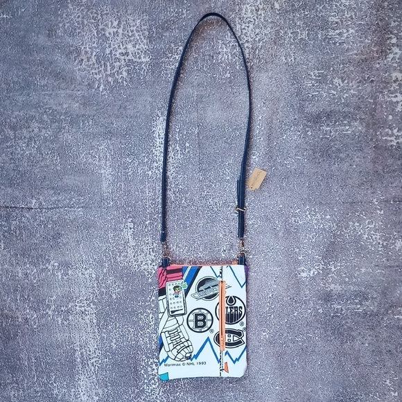 One-of-a-Kind Reworked 1993 NHL Crossbody Bag – Unisex