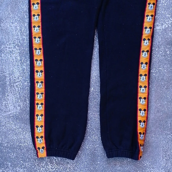 Disney x Forever 21 Mickey Mouse Black Joggers with Orange Trim