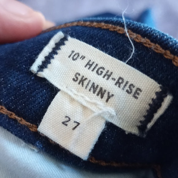 MADEWELL 10" High-Rise skinny Denim Jeans