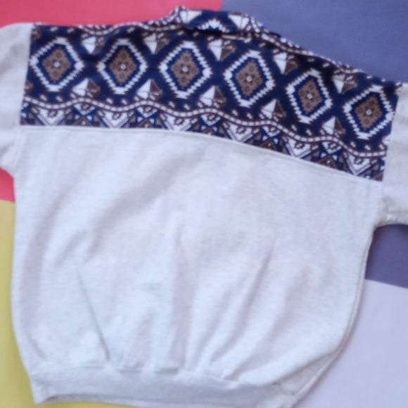 Vintage 90s Ottawa Canada Dream Catcher Western Style Half Zip Sweater Unisex
