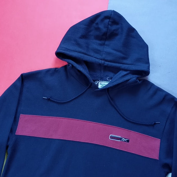 Vintage 90s Reebok Colour Block Essential Hoodie Sweater unisex