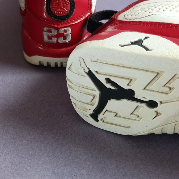Air Jordan 9 Retro White Gym Red (PS) Shoe 401811-160